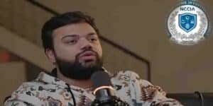 لاہور عدالت میں ڈکی بھائی رشوت کیس کے ملزمان کی پیشی کے دوران سیکیورٹی اہلکار موجود