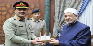 فیلڈ مارشل عاصم منیر کا دورہ مصر , مصری قیادت سے ملاقات کرتے ہوئے