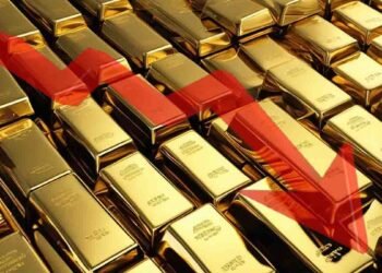 سونے کی قیمت میں کمی کی عکاسی کرتا ہوا صرافہ بازار