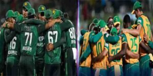 پاکستان جنوبی افریقہ ٹی ٹوئنٹی سیریز سے قبل جنوبی افریقی کپتان ڈونووّن فریرا پریس کانفرنس کرتے ہوئے