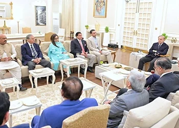 وزیراعظم شہباز شریف اور بلاول بھٹو زرداری ملاقات کے دوران