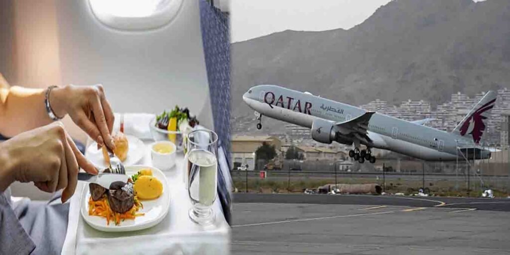 قطر ایئر ویز کی پرواز میں مسافر کھانا کھاتے ہوئے جاں بحق