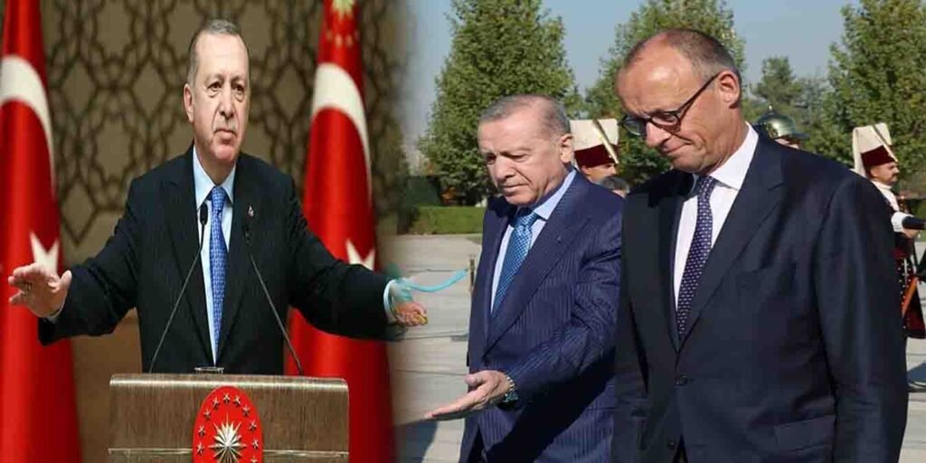 ترک صدر اور جرمن چانسلر پریس کانفرنس میں