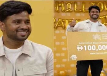 یو اے ای لاٹری جیتنے والا نوجوان انیل کمار بولا مسکراتے ہوئے