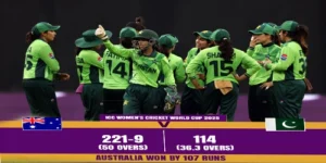 ویمنز ورلڈ کپ پاک بمقابلہ آسٹریلیا ، پاکستان کو شکست