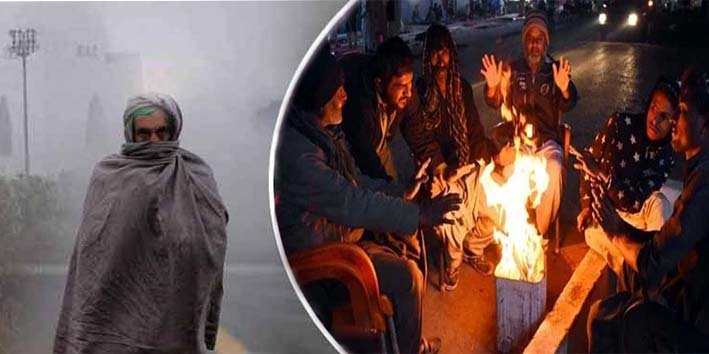 "کراچی موسم سرد، دھند آلود صبح میں شہر کا منظر"