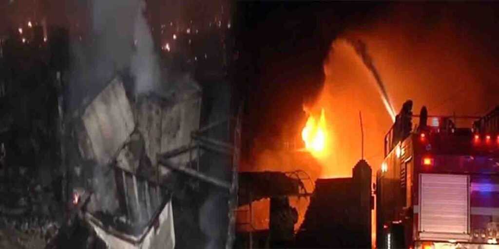 گلستان جوہر آگ لگنے کا واقعہ، جھونپڑیوں میں آگ بھڑک اٹھی