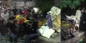 لاہور میں ٹرک حادثے کے بعد ریسکیو ٹیم کی کارروائی