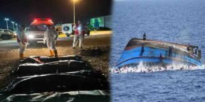 لیبیا میں تارکین وطن کی کشتیاں الٹنے کا حادثہ، ریسکیو اہلکار آپریشن میں مصروف