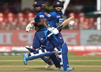 پاکستان سری لنکا ون ڈے سیریز کے دوسرے میچ میں سری لنکا کی بیٹنگ کے دوران اسٹیڈیم کا منظر