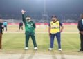 پاکستان سری لنکا ٹی ٹوئنٹی میچ راولپنڈی اسٹیڈیم ٹاس کی تصویر