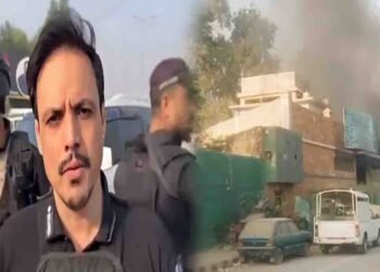 پشاور سی ٹی ڈی تھانہ دھماکہ کے بعد امدادی کارروائی