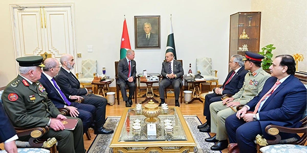 وزیراعظم شہبازشریف اوراردن کے شاہ عبداللہ دوم کی ملاقات