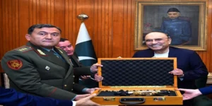 صدرِ آصف علی زرداری اور تاجکستان کے وزیر دفاع کی ملاقات