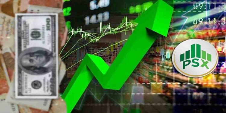 پاکستان اسٹاک ایکسچینج میں کاروبار کے مثبت آغاز کا منظر