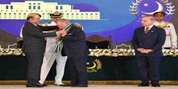 شاہ عبداللہ دوئم کو نشان پاکستان دینے کی ایوان صدر کی تقریب