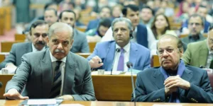 وزیراعظم شہباز شریف کا قومی اسمبلی سے خطاب کرتے ہوئے