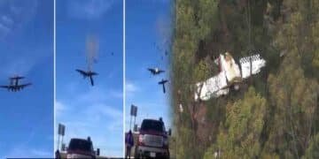 سڈنی طیارہ حادثہ - دو لائٹ طیاروں کی ہوائی ٹکراؤ اور تباہ شدہ طیارہ