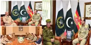 جی ایچ کیو آرمی چیف سے رائل سعودی لینڈ فورسز کے کمانڈر اور بحرینی نیشنل گارڈ کے کمانڈر کی ملاقاتیں