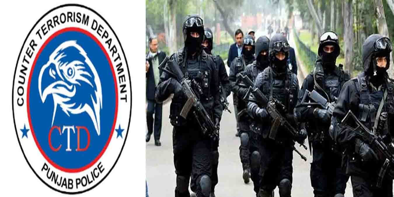 سی ٹی ڈی پنجاب کی کارروائی میں گرفتار را کے دہشتگرد اور برآمد اسلحہ