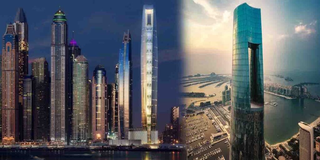 دنیا کا بلند ترین ہوٹل دبئی مرینا کی شاندار عمارت
