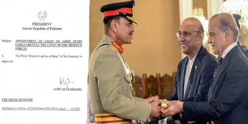 فیلڈ مارشل عاصم منیر بطور چیف آف ڈیفنس فورسز تعینات، صدر مملکت کی وزیراعظم کی سمری منظور