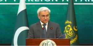 ترجمان دفتر خارجہ کی پریس کانگرنس بھارتی ریاست بہار کے وزیراعلیٰ نتیش کمار کی جانب سے ایک خاتون ڈاکٹر کا حجاب زبردستی اتارنے کے واقعے پر بھی شدید تشویش کا اظہار