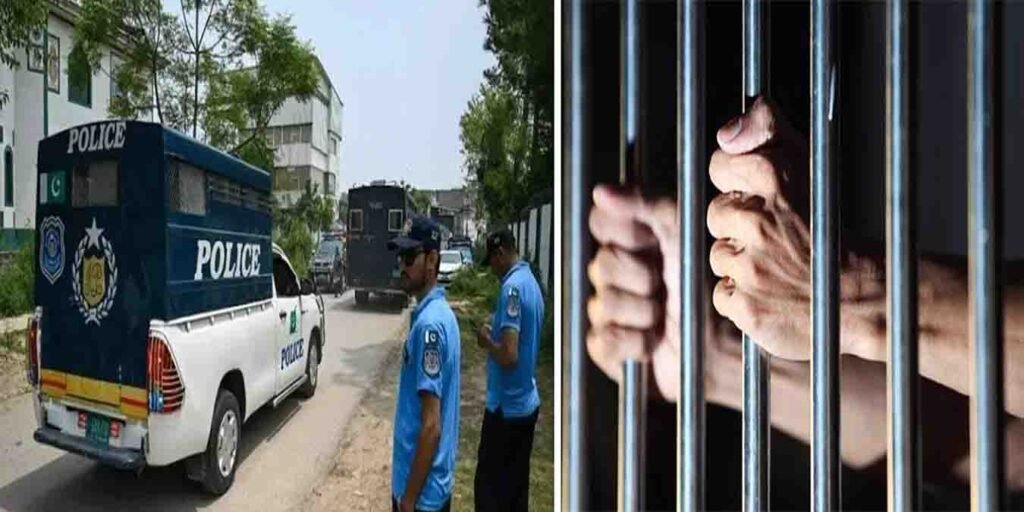 اسلام آباد پولیس مقابلہ میں گرفتار ملزمان اور برآمد شدہ اسلحہ