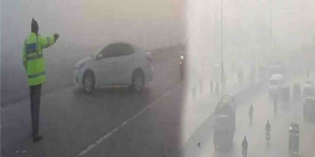 لاہور شدید دھند کے باعث حدِ نگاہ کم، شہری مشکلات کا شکار