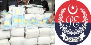 محکمہ ایکسائز پشاور کی گودام پر چھاپہ مار کارروائی، 100 کلو منشیات برآمد