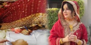 سابق گلوکارہ و اداکارہ رابی پیرزادہ نکاح کی نجی تقریب میں سادے لباس میں، مسکراتے ہوئے