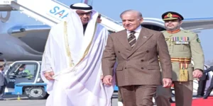 شیخ محمد بن زاید ایک روزہ سرکاری دورے پر پاکستان پہنچ گئے