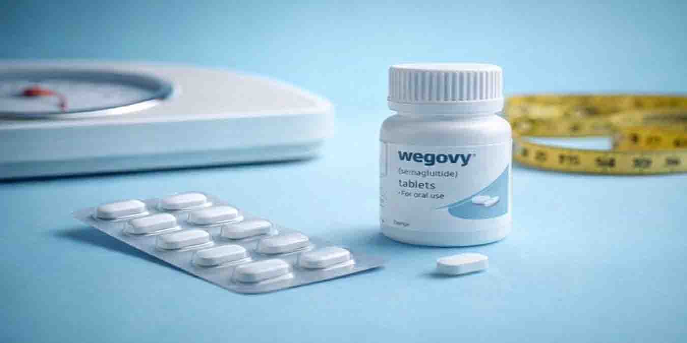 وزن کم کرنے والی گولی کی بوتل اور گرتی ہوئی فوڈ انڈسٹری کا اسٹاک گراف