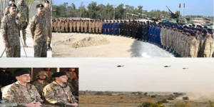 فیلڈ مارشل سید عاصم منیر کا بہاولپور گیریژن کا دورہ میں فیلڈ مشق اسٹیڈفاسٹ ریزولو کا مشاہدہ کرتے ہوئے