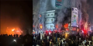 گل پلازہ کراچی میں شدید آتشزدگی، 6 افراد جاں بحق