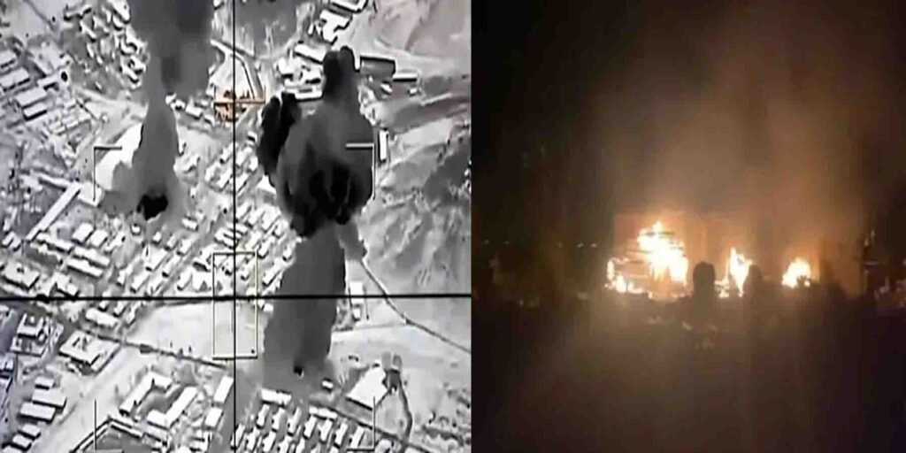 افغانستان میں بمباری کابل فوجی مرکز پر حملہ