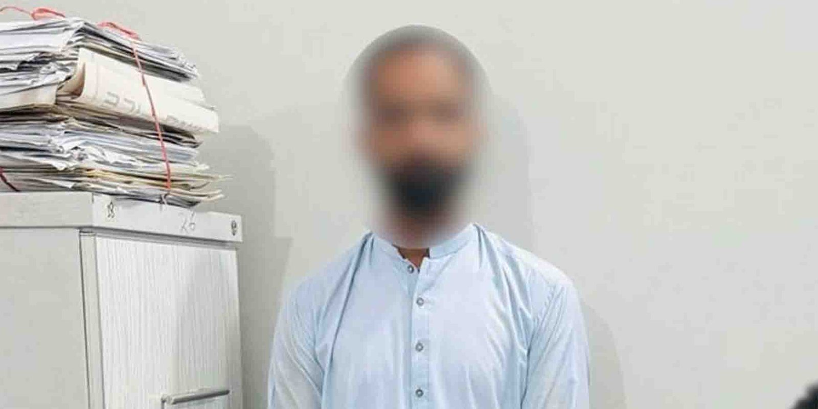 فتنۃ الہندوستان بیانیہ کیس میں گرفتار ملزم کی علامتی تصویر