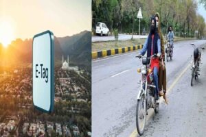 اسلام آباد میں موٹر سائیکلوں پر ایم ٹیگ لگانے کا عمل