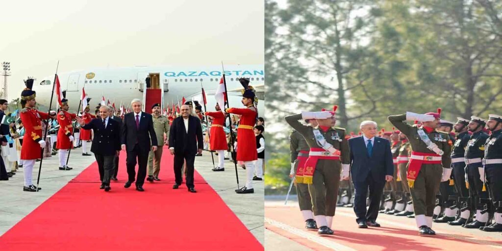 قازقستان کے صدر قاسم جومارت توکایووف کا وزیراعظم ہاؤس میں استقبال