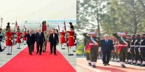 قازقستان کے صدر قاسم جومارت توکایووف کا وزیراعظم ہاؤس میں استقبال