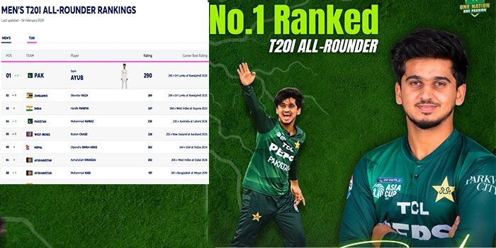 صائم ایوب آسٹریلیا کے خلاف میچ کے دوران شاندار بیٹنگ ،ٹی ٹوئنٹی آل راؤنڈر رینکنگ میں نمر ۱ پر