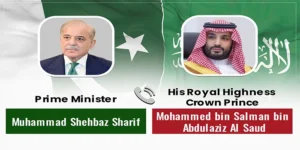 ایران پر حملے کے بعد کشیدگی، وزیراعظم شہباز شریف کا محمد بن سلمان سے ٹیلی فونک رابطہ