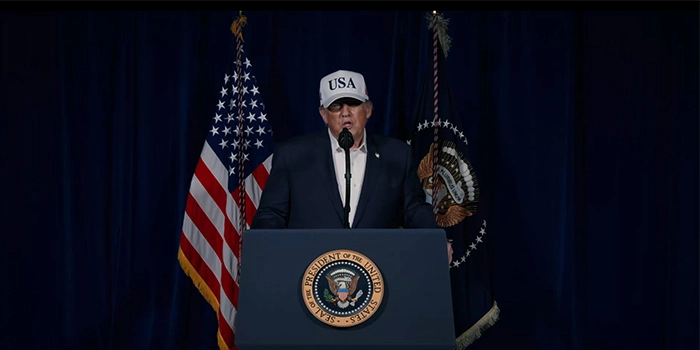 ایران کے خلاف امریکا کا بڑا فوجی آپریشن شروع،ایرانی پاسداران انقلاب کو ہتھیار ڈالنے کی وارننگ، صدر ڈونلڈ ٹرمپ