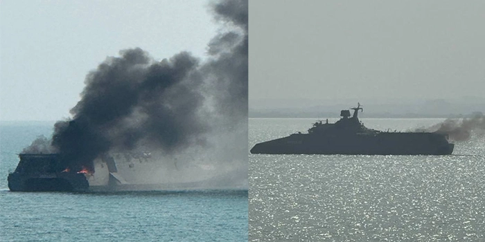 سری لنکا کے قریب ایرانی جنگی جہاز آئی آر آئی ایس دینا حادثے کے بعد ریسکیو آپریشن