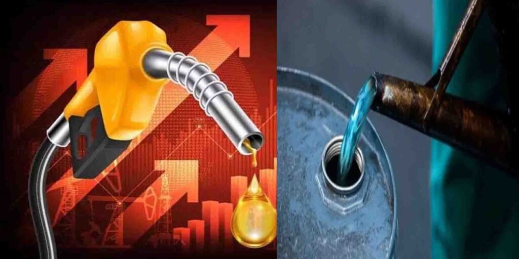 مٹی کے تیل کی قیمت میں اضافہ کے بعد پٹرول پمپ کا منظر