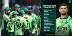 بنگلادیش کے خلاف ون ڈے سیریز: شاہین آفریدی کپتان، 15 رکنی اسکواڈ کا اعلان