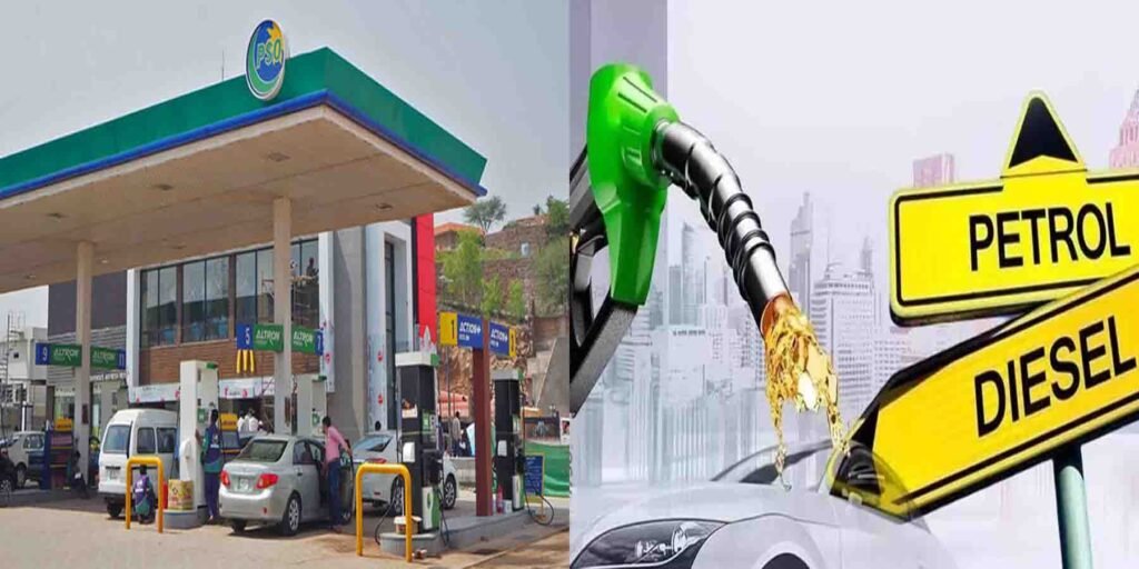 پیٹرولیم مصنوعات کی قیمتوں میں اضافہ کے بعد پٹرول پمپ کا منظر