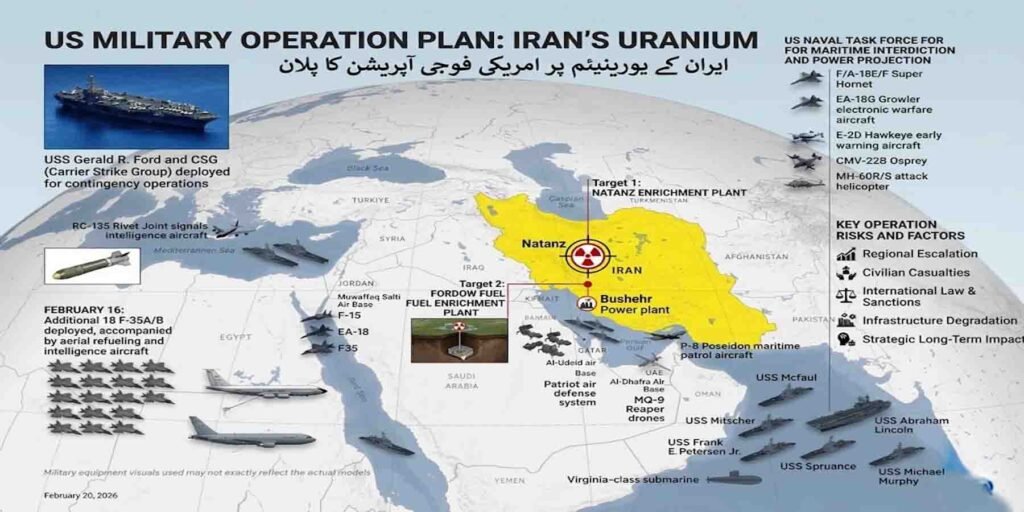US Iran Military Operation Plan uranium Iran nuclear facility