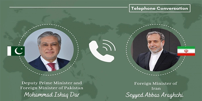 وزیر خارجہ اسحاق ڈار کا ایرانی وزیر خارجہ عباس عراقچی سے رابطہ، پاکستان کی سفارتی کوششیں تیز