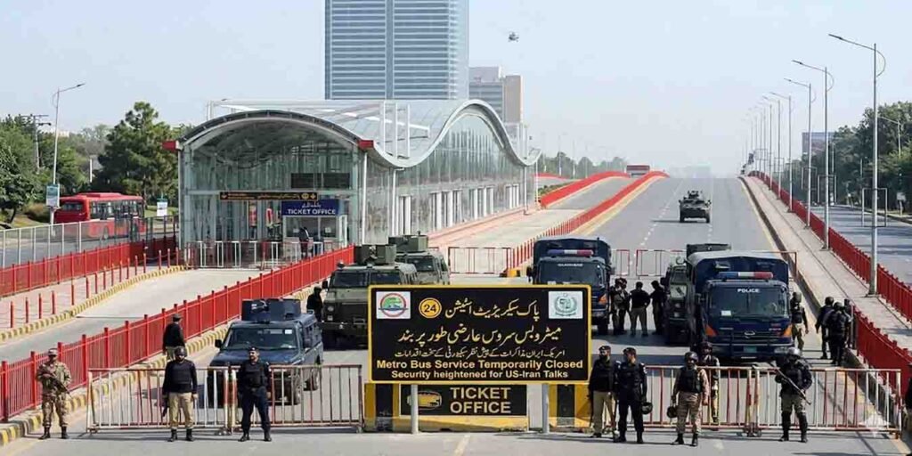 اسلام آباد میٹرو بس سروس بند سیکیورٹی ہائی الرٹ